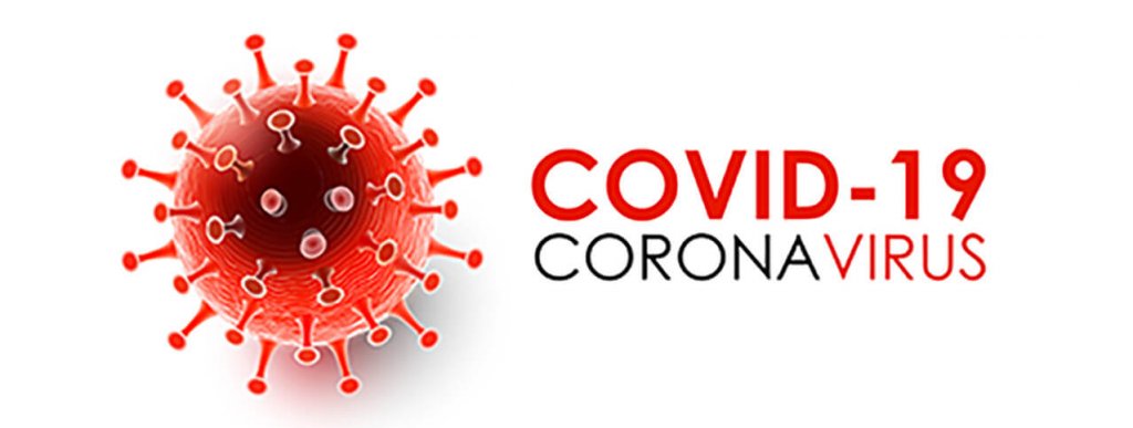 Corona Virus image with COVID-19 Corona Virus next to it